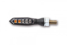Load image into Gallery viewer, HIGHSIDER 254-270 LED Combi Rear Tail Light + Indicators "SONIC-X1 inch (pair) - Black
