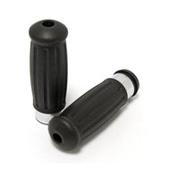 Old School Vintage Retro Black Rubber 1 inch Grips fits Harley-Davidson Electronic Throttle - Motorcycle Storehouse 906107