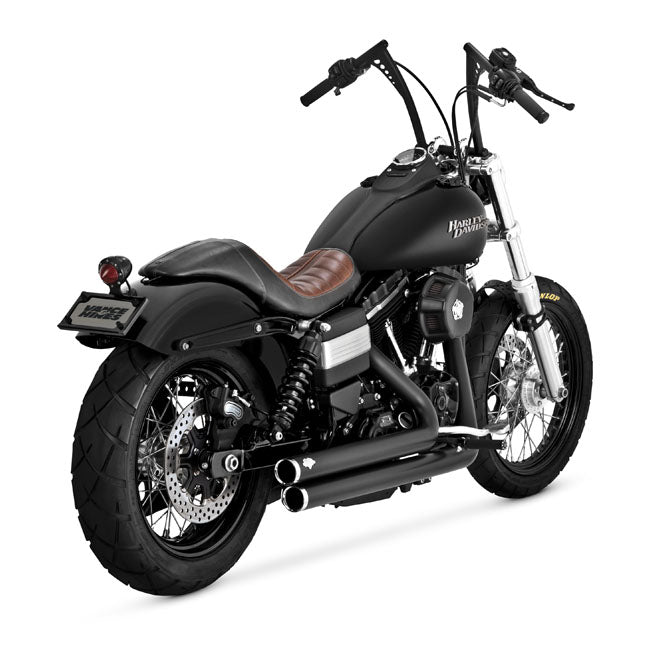 Vance & Hines Big Shots Staggered Exhaust Black 2006-2017 Dyna