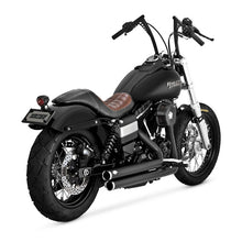 Load image into Gallery viewer, Vance &amp; Hines PCX Black Big Shots Staggered Exhaust 2006-2017 Dyna
