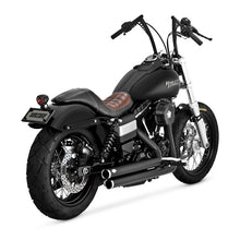 Load image into Gallery viewer, Vance &amp; Hines 47338 PCX Black Big Shots Staggered Exhaust fits Harley-Davidson 2006-2017 Dyna
