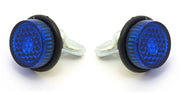 Reflectors, Reflective Mounting Bolts Pair (2) with Wingnut to Secure - Blue - Chris Products 19780
