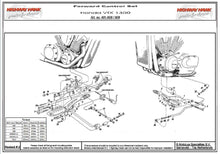 Load image into Gallery viewer, Forward Controls Kit 15 cm Forward "Tech Glide" Chrome fits Honda VTX1300 - Highway Hawk H491-608
