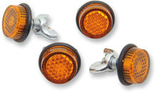Load image into Gallery viewer, Pair (2) Reflectors, Reflective Mounting Bolts - Amber
