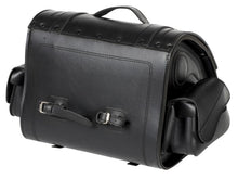 Load image into Gallery viewer, Motorcycle Suitcase 47 Ltr TEK Leather Memphis Small - Highway Hawk H02-2820
