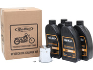 RevTech Oil Change Service Kit for Harley-Davidson Twin Cam (1999-17) - Chrome Filter