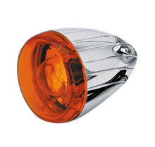 Load image into Gallery viewer, Chrome Bullet Indicator/Turn Signal fits Harley-Davidson- Grooved, E-marking - Zodiac 162371
