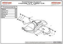 Load image into Gallery viewer, Saddlebag Support Kit fits Honda VT1300CX Fury 12 up - Highway Hawk H661-037
