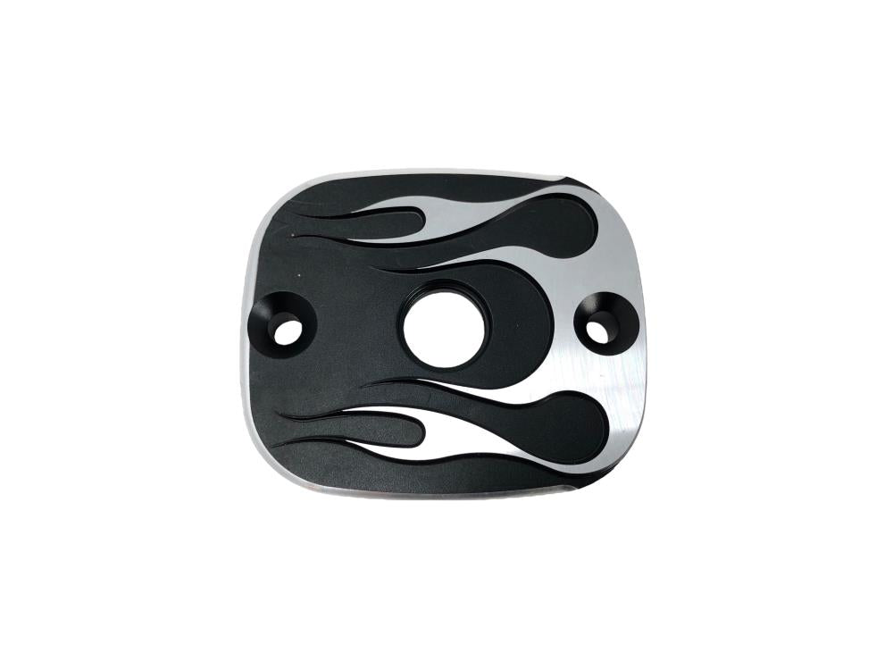 Master Cylinder Cover Flame Harley-Davidson Touring, Softail, Dyna - Highway Hawk H457-031