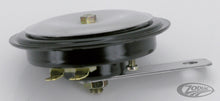 Load image into Gallery viewer, Chrome Smooth Universal 12 Volt Motorcycle Horn 88mm (3.5&quot;) Diameter - Zodiac 173027
