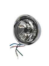 Load image into Gallery viewer, Chrome Bullet Spot Light (1) Tech Glide Chrome Ribbed Shell - Highway Hawk H68-1241
