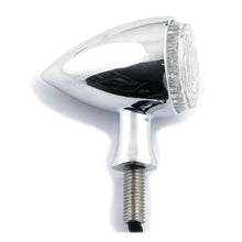 Load image into Gallery viewer, LED Combination Rear Brake Tail Light and Indicators 3 In 1 (Pair) bullet style - Chrome - Motorcycle Storehouse 913886
