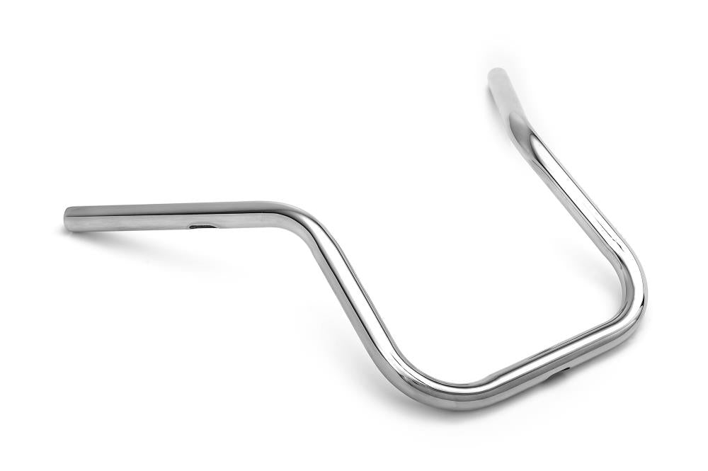 Pirate 15 in. High Extra Narrow Handlebars - 1 inch (25mm) Chrome - Highway Hawk H55-4020