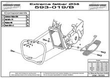 Load image into Gallery viewer, Engine Guard/Highway Bar 38mm Chrome fits Suzuki C1500T/BT Intruder (C90T) - Highway Hawk H593-019
