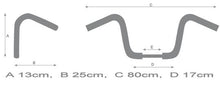 Load image into Gallery viewer, XLX Style Handlebars 1 inch Great Pullback/Position (wiring holes) - Chrome - Highway Hawk H55-238
