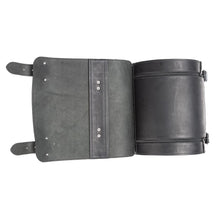 Load image into Gallery viewer, Ledrie HLMOT2-1001 Motorcycle Suitcase 26 Litres Real Leather - Small Black
