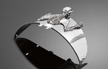 Load image into Gallery viewer, Skeleton Skull Chrome Statue Fender/Visor Ornament - L
