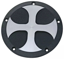 Load image into Gallery viewer, Thunderbike 22-72-121 Clutch (Derby) Cover "Cross" Design fits Harley-Davidson Softail, Dyna, Touring Twin Cam models
