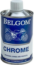Load image into Gallery viewer, Belgom Chrome Metal Liquid Polish &amp; Cleaner 250 ml Bottle (no Polishing Cloth) - Cleans, Polishes &amp; Protects
