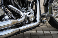 Load image into Gallery viewer, Thunderbike 22-72-640 Ignition (Timer) Cover "Drilled" Design, Polished Alu fits Harley-Davidson Softail, Dyna, Touring Twin Cam models
