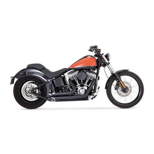 Load image into Gallery viewer, Vance &amp; Hines 47325 PCX Black Shortshots Staggered Exhaust fits Harley-Davidson 2012-2017 Softail
