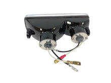 Load image into Gallery viewer, Rectangle Twin Headlight Halogen Clear Lens E-Mark, Side Mount - Gloss Black - Highway Hawk H68-1071
