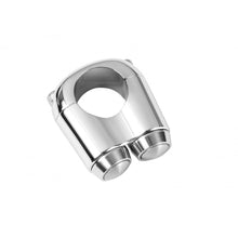 Load image into Gallery viewer, Dual (2) Custom Micro Switch Buttons for 1 in. (25mm) Handlebars - Chrome - Motone Customs MME004
