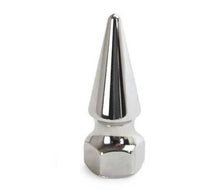 Load image into Gallery viewer, Colony Chrome Long Pike Nuts (Pair) fit M14 (14mm) Metric Bolt 1.5 Thread
