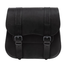 Load image into Gallery viewer, Ledrie HLZAD2-1084 Single Sided Saddlebag Black 18 Litres fits Most Cruisers - Genuine Real Leather
