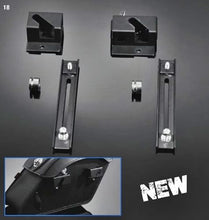 Load image into Gallery viewer, Universal Quick Release Saddlebag/Pannier Mounting Kit, Lockable Mount - Highway Hawk H66-025
