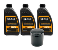 RevTech Oil Change Service Kit for Harley-Davidson Twin Cam (1999-17) - Black Filter