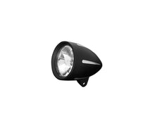Load image into Gallery viewer, PAIR of Motorcycle Spot Lights Black with Silver Accents 4.5" Cone Shaped E-Mark
