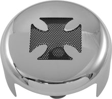 Load image into Gallery viewer, Chrome &amp; Black Maltese Iron Cross Horn Cover for Harley-Davidson
