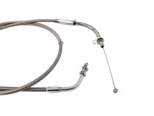 Load image into Gallery viewer, Braided Throttle Cable for Yamaha XVS1300 Midnight Star (V-Star) +15cm Longer Than Stock - Highway Hawk H20-02121
