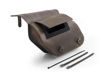 Load image into Gallery viewer, Ledrie HLZAD2-1098 Saddlebag Left Side Brown 11 Litres fits Harley-Davidson FXD Dyna - Genuine Real Leather
