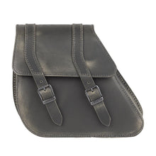 Load image into Gallery viewer, Ledrie LZAD2-1088-2 Single Sided Leather Bag Black-Brown fits Harley-Davidson Dyna - Genuine Real Leather

