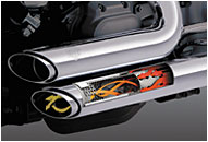 Load image into Gallery viewer, Vance &amp; Hines 21899 &#39;Quiet&#39; Exhaust Baffles 21899 for 3 in. Twin Slash Slip-Ons (Pair)
