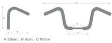 Load image into Gallery viewer, Fat 1-1/4 in. (32mm) Wishbone T-Bar Handlebars fits Suzuki VS1400 Intruder/Boulevard( S83) - Highway Hawk H55-515
