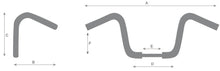 Load image into Gallery viewer, Beach Handlebars 1 inch Tapering to 7/8 inch at Grips fits Indian Scout - Chrome - Highway Hawk H55-2915
