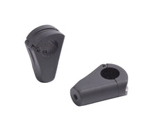 Load image into Gallery viewer, Riser Set "Spartican" for 1 inch (25mm) Handlebars, Multifits (HD, M10 &amp; M12) - Black - Highway Hawk H56-067B
