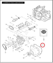 Load image into Gallery viewer, James Gaskets JGI-25244-99 Cam Cover Gasket fits Harley Twin Cam 1999-17 OEM 25244-99
