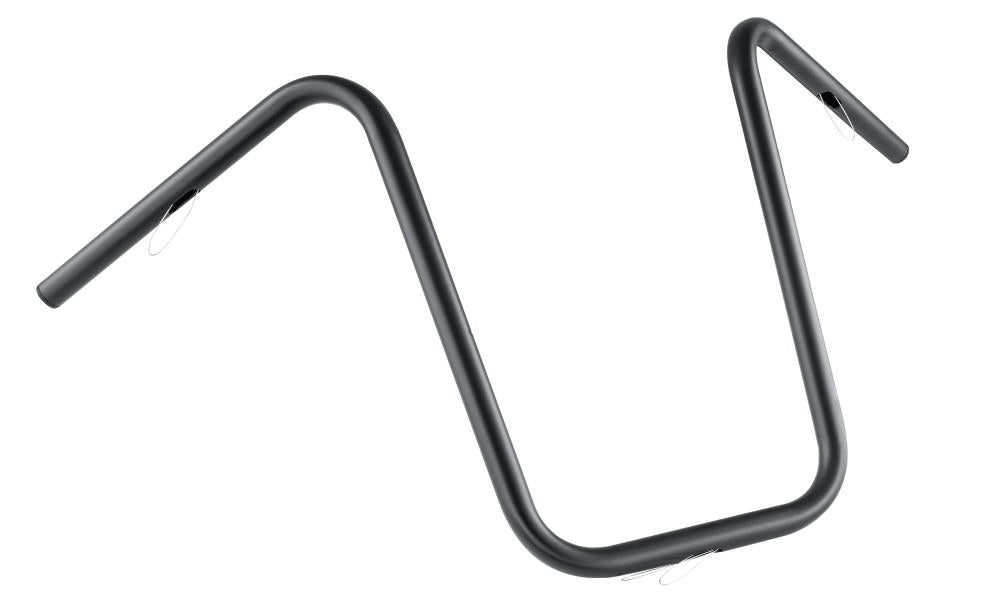 Bad Hawk Ape Hanger Handlebars 15 inch Dull Black - Highway Hawk H55-330B