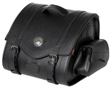 Load image into Gallery viewer, Motorcycle Suitcase 47 Ltr TEK Leather Memphis Small - Highway Hawk H02-2820
