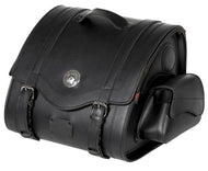 Motorcycle Suitcase 47 Ltr TEK Leather Memphis Small - Highway Hawk H02-2820