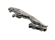 Leaping Panther Chrome Statue Fender Mud Guard Ornament Mascot 9cm - Highway Hawk H02-078