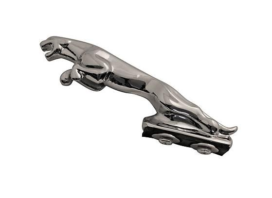 Leaping Panther Chrome Statue Fender Mud Guard Ornament Mascot 13cm