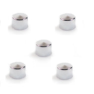 Chrome Bolt Covers for 1/4 inch Allen Socket Head (takes 3/16 in. allen key) - Pack of 5