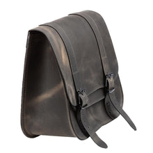 Load image into Gallery viewer, Ledrie HLZAD2-2026 Single Sided Leather Saddlebag Brown "Postman" 30 Litres Universal - Genuine Real Leather
