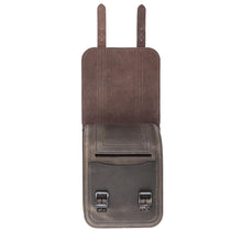 Load image into Gallery viewer, Ledrie HLZAD2-2034-2 Swingarm Bag Straight Brown fits Harley-Davidson Softail &amp; Touring 2018 up - Genuine Real Leather

