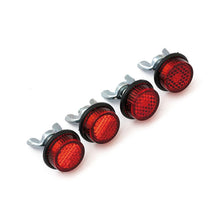 Load image into Gallery viewer, Licence/Number Plate Reflectors, Reflective Mounting Bolts Pair (2) - Red - Chris Products 19781
